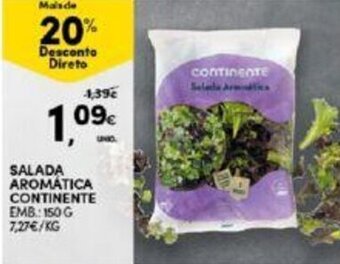 Continente SALADA AROMÁTICA CONTINENTE EMB: 150 G promoção
