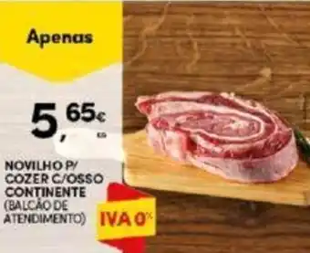 Continente NOVILHO P/ COZER C/OSSO CONTINENTE promoção
