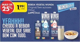 Pingo Doce Bebida Vegetal Wunda 950ml promoção