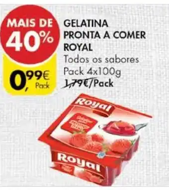 Pingo Doce Gelatina Pronta A Comer Royal Pack 4x100g promoção