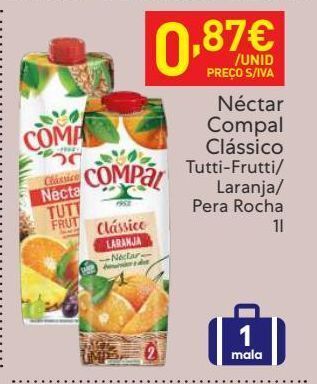 Recheio Néctar compal promoção