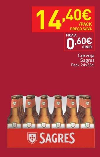 Recheio Cerveja sagres promoção