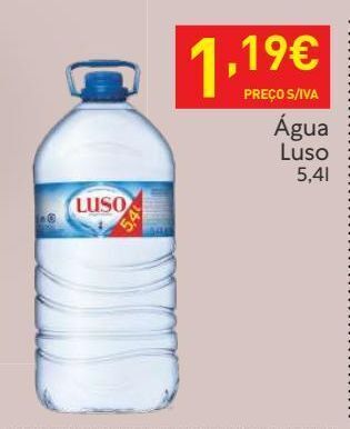 Recheio Água luso promoção