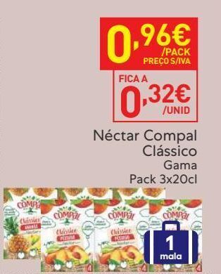 Recheio Néctar compal promoção