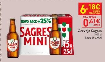Recheio Cerveja sagres mini promoção