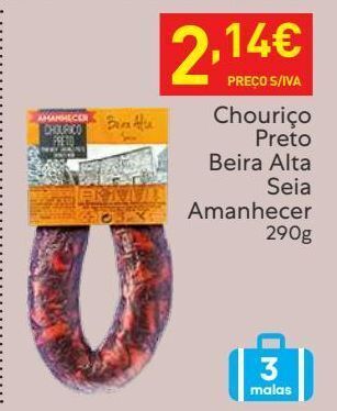 Recheio Chouriço amanhecer promoção