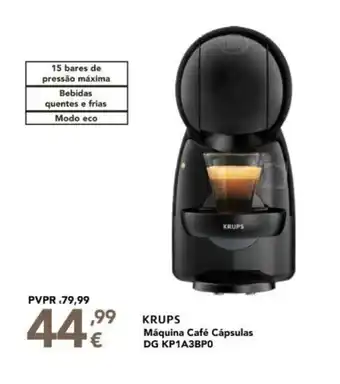 Radio Popular KRUPS Máquina Café Cápsulas DG KP1A3BP0 promoção