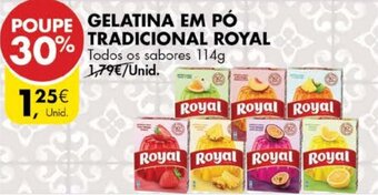 Pingo Doce Gelatina em Pó Tradicional Royal 114g promoção