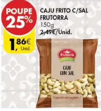 Pingo Doce Caju Frito C/Sal Frutorra 150g promoção