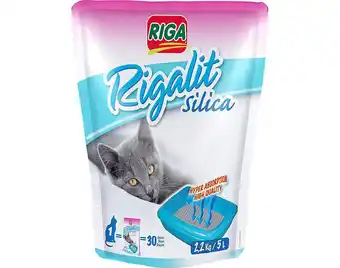 Auchan Sílica p/ gato riga rigalit 2.2kg / 5l promoção
