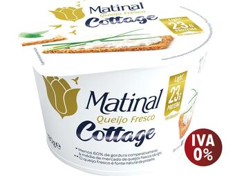 Auchan Queijo matinal fresco cottage 180 g promoção