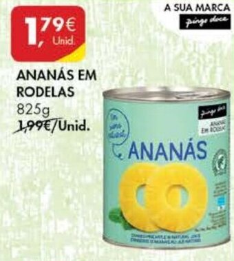 Pingo Doce Ananás Em Rodelas 825g promoção