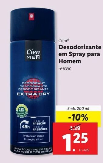 Desodorizante cien