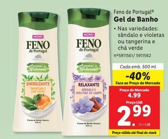 Gel de banho feno
