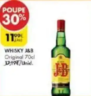 Pingo Doce WHISKY J&B Original 70cl promoção