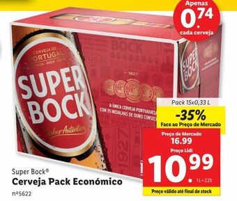 Lidl Cerveja super bock promoção