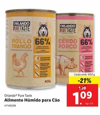 Lidl Ração para cães orlando promoção