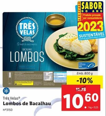 Lidl Bacalhau très velas promoção