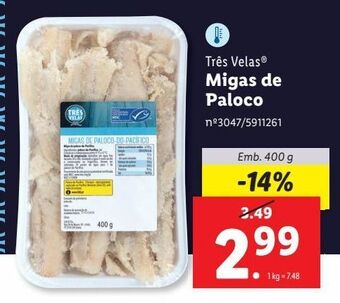 Lidl Peixe très velas promoção