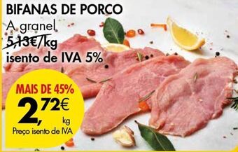 Pingo Doce Carne suína promoção