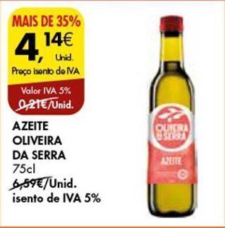 Pingo Doce Azeite oliveira da serra promoção
