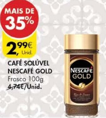Pingo Doce Café Solúvel Nescafé Gold 100g promoção