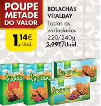 Pingo Doce Bolachas Vitalday 220/240g promoção