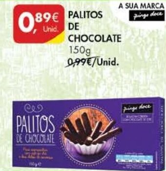 Pingo Doce Palitos de Chocolate 150g promoção