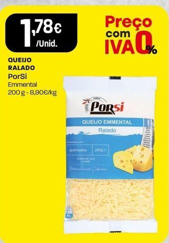 Intermarché Queijo ralado porsi promoção