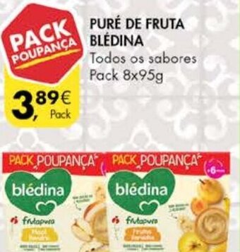 Pingo Doce Puré de Fruta Blédina 8x95g promoção