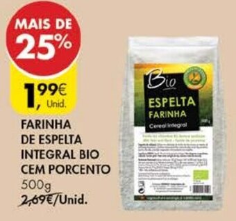 Farinha de Espelta Integral Bio cem Porcento 500g