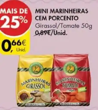 Pingo Doce Mini Marinheiras Cem Porcento 50g promoção
