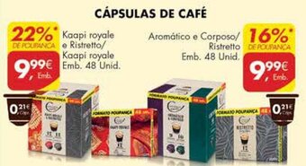 Pingo Doce CÁPSULAS DE CAFÉ promoção