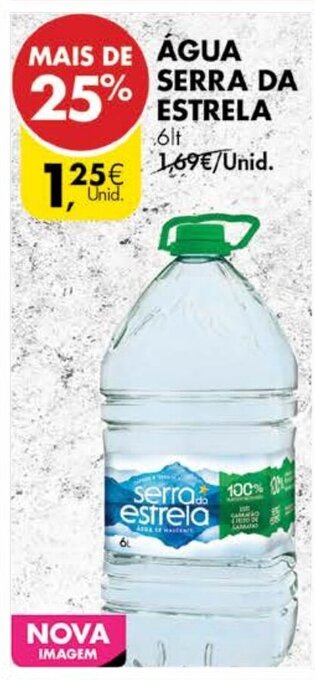 Pingo Doce Água Serra da Estrela 6lt promoção