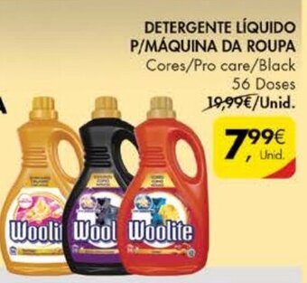 Detergente Líquido P/Máquina da Roupa Woolite 56 Doses