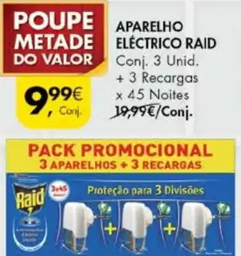 Pingo Doce Aparelho Eléctrico Raid 3 Unid promoção