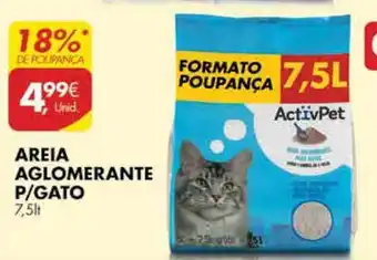 Pingo Doce AREIA AGLOMERANTE P/GATO 7,5lt promoção