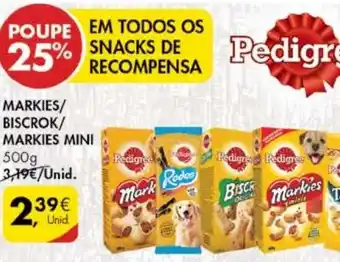 Pingo Doce Pedigree Markies/Biscrok/Markies Mini 500g promoção