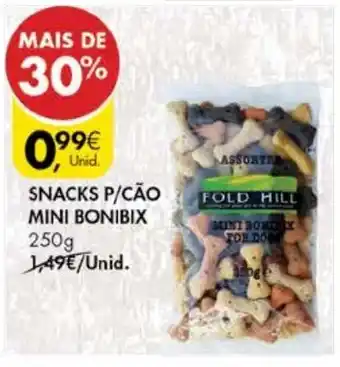 Pingo Doce Snack P/Cão Mini Bonibix 250g promoção