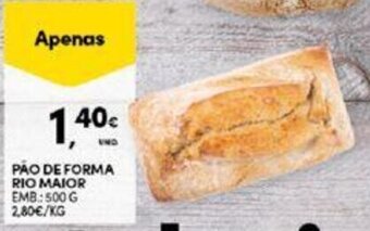 Continente PÃO DE FORMA RIO MAIOR EMB: 500 G promoção