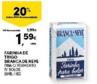Continente FARINHA DE TRIGO BRANCA DE NEVE FINA C/FERMENTO P/ BOLOS EMB:1 KG promoção