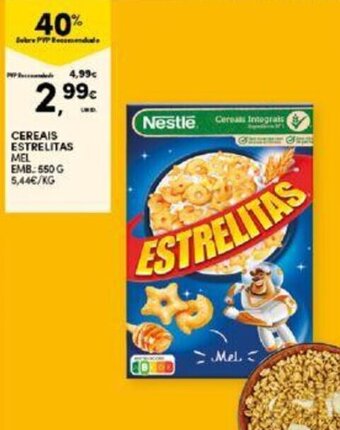 Continente CEREAIS ESTRELITAS MEL EMB: 550 G promoção
