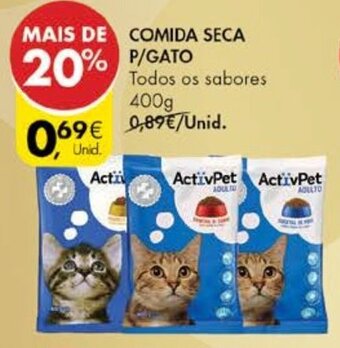 Pingo Doce Comida Seca P/Gato 400g promoção