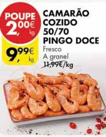 Pingo Doce CAMARÃO COZIDO 50/70 PINGO DOCE promoção