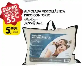 Pingo Doce Almofada Viscoelástica Puro Conforto 60x45cm promoção