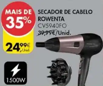 Pingo Doce Secador de Cabelo Rowenta promoção