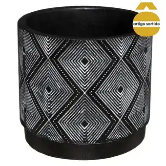 Vaso oasis 3d de cimento 13cm