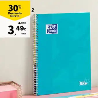 Continente Caderno Espiral A4 Write & Erase Pastel 100 Folhas Pautado promoção