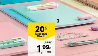 Caderno Agrafado A4 PP Flex Pastel Pautado/Quadriculado note