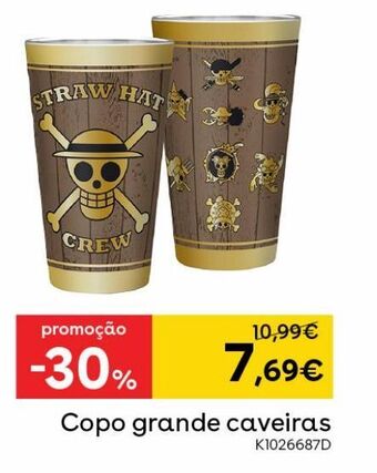Toys R Us One pice - copo grande caveiras promoção
